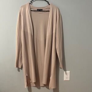Elegant‎ Light Tan Open Front Cardigan